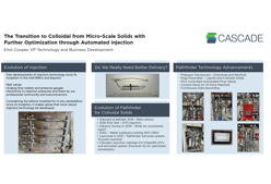 Battelle 2022 Poster - The Transition to Colloidal from Micro-Scale Solids with Further Optimization through Automated Injection