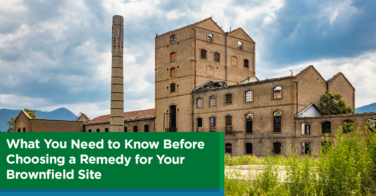 A photo of a brownfield