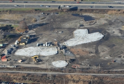 A photo of a thermal site with three source areas