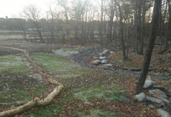 A photo of a closed landfill