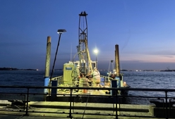 Coring and Sampling Along the Waterfront at Battery Park