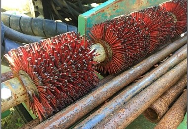 a brush for well maintenance