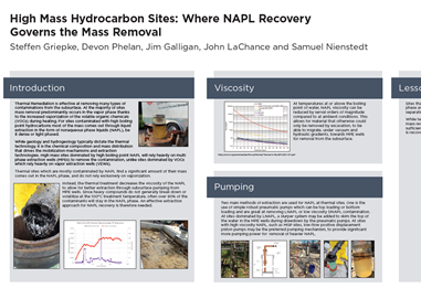 High Mass Hydrocarbon Sites - When NAPL Recovery Governs the Mass Removal during the Thermal Remedy  
